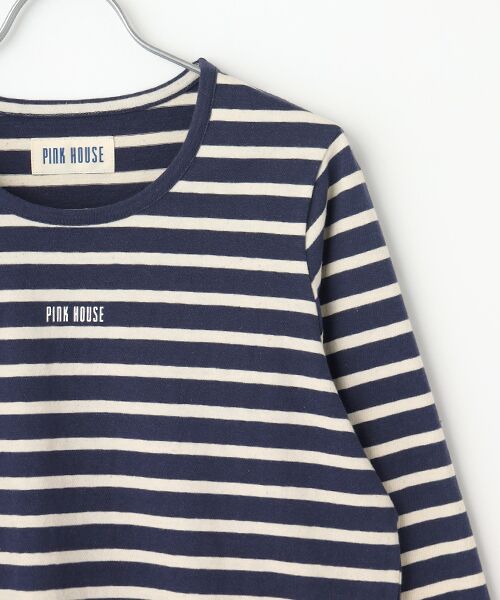 PINK HOUSE / ピンクハウス カットソー | ロゴプリントボーダーカットソー | 詳細4