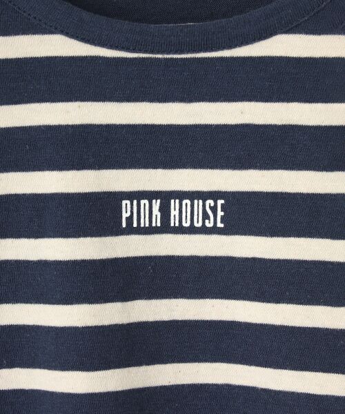 PINK HOUSE / ピンクハウス カットソー | ロゴプリントボーダーカットソー | 詳細6