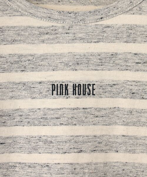 PINK HOUSE / ピンクハウス カットソー | ロゴプリントボーダーカットソー | 詳細7
