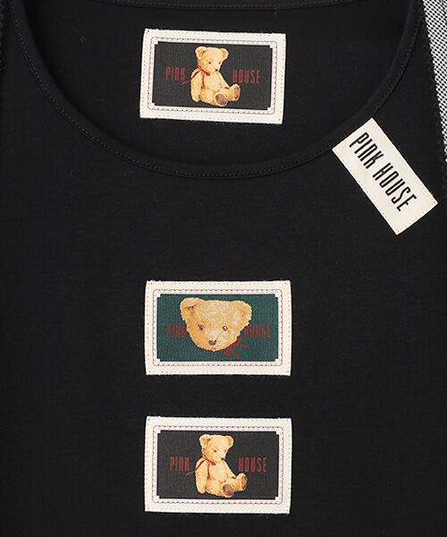 PINK HOUSE / ピンクハウス カットソー | クマ刺繍ストール付きカットソー | 詳細1