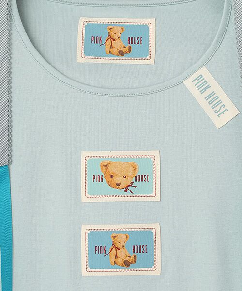 PINK HOUSE / ピンクハウス カットソー | クマ刺繍ストール付きカットソー | 詳細16