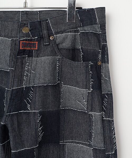 PINK HOUSE / ピンクハウス デニムパンツ | パッチワークジャガードパンツ | 詳細2