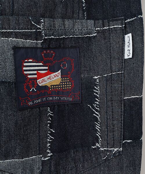 PINK HOUSE / ピンクハウス デニムパンツ | パッチワークジャガードパンツ | 詳細6