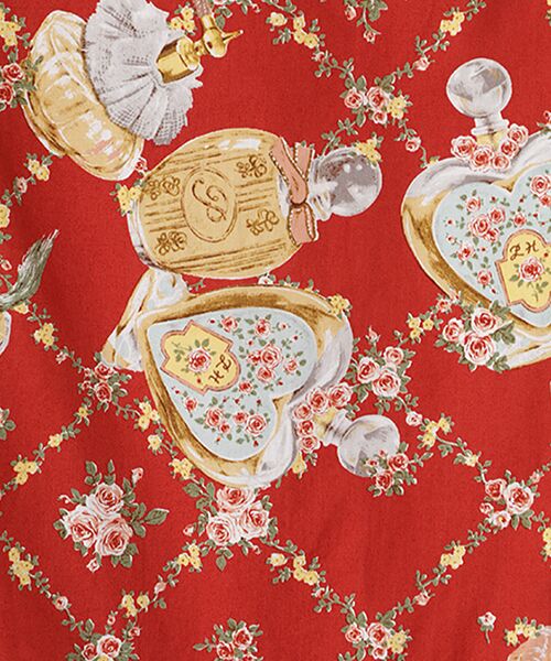 PINK HOUSE / ピンクハウス ロング・マキシ丈ワンピース | ●パフュームプリントサロペットスカート | 詳細3