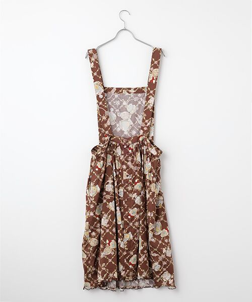 PINK HOUSE / ピンクハウス ロング・マキシ丈ワンピース | ●パフュームプリントサロペットスカート | 詳細4