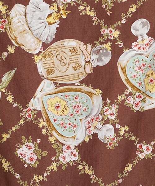 PINK HOUSE / ピンクハウス ロング・マキシ丈ワンピース | ●パフュームプリントサロペットスカート | 詳細9