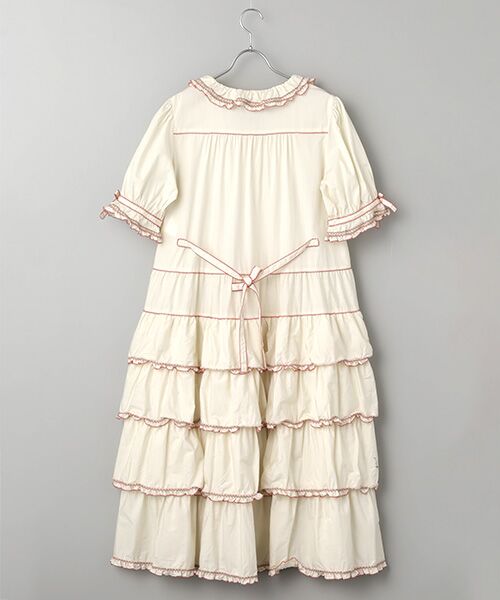 PINK HOUSE / ピンクハウス ロング・マキシ丈ワンピース | 配色使いティアードワンピース | 詳細2