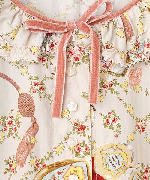 PINK HOUSE / ピンクハウス ロング・マキシ丈ワンピース | パフュームプリントワンピース | 詳細6