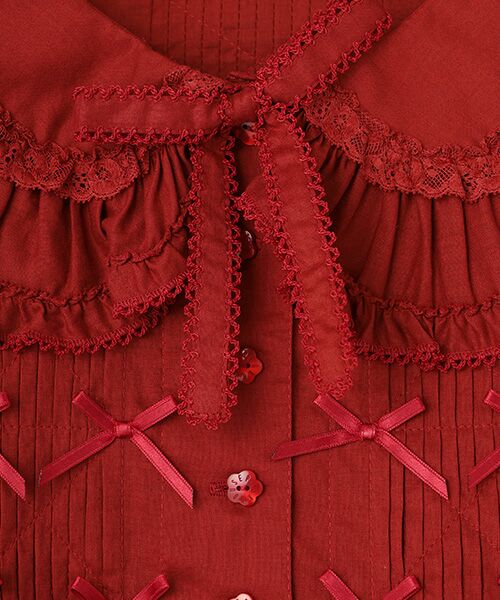 フランス製レース使いローンブラウス （シャツ・ブラウス）｜PINK