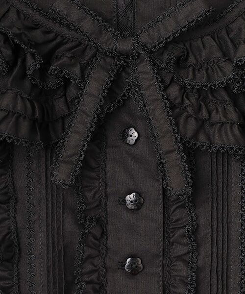 PINK HOUSE / ピンクハウス シャツ・ブラウス | フランス製レース使いローンオーバーブラウス | 詳細1