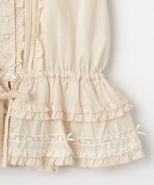 PINK HOUSE / ピンクハウス シャツ・ブラウス | フランス製レース使いローンオーバーブラウス | 詳細5