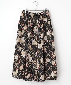 PINK HOUSE / ピンクハウス ロング・マキシ丈スカート | パフュームプリントミディスカート