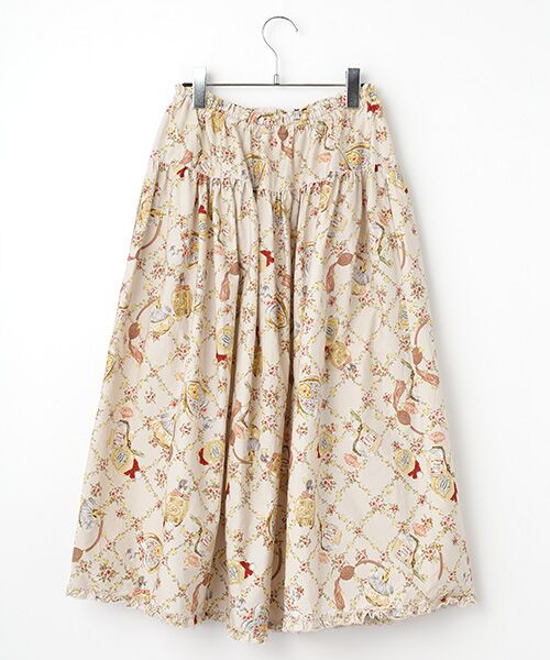 PINK HOUSE / ピンクハウス ロング・マキシ丈スカート | ●パフュームプリントミディスカート | 詳細2