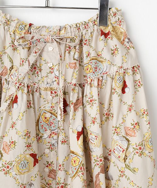 PINK HOUSE / ピンクハウス ロング・マキシ丈スカート | ●パフュームプリントミディスカート | 詳細3