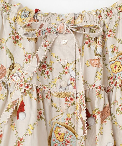 PINK HOUSE / ピンクハウス ロング・マキシ丈スカート | ●パフュームプリントミディスカート | 詳細6