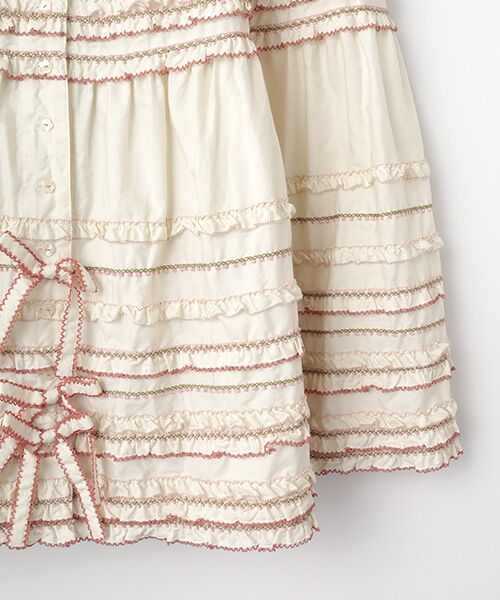 PINK HOUSE / ピンクハウス ロング・マキシ丈スカート | ●フローラルテープ使いスカート | 詳細4