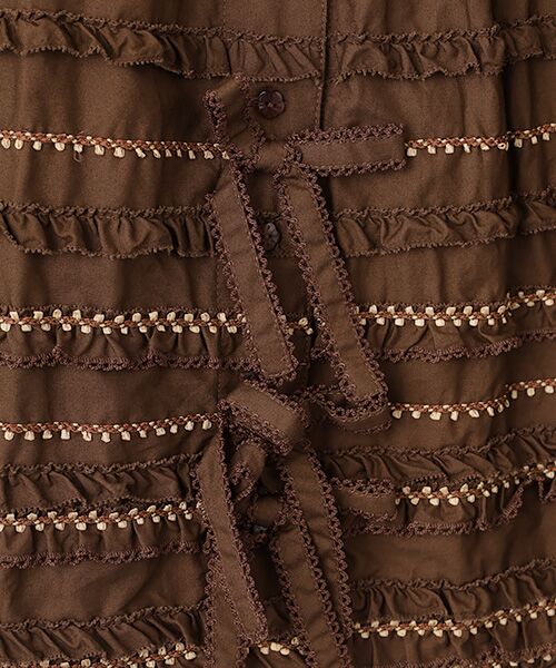 PINK HOUSE / ピンクハウス ロング・マキシ丈スカート | ●フローラルテープ使いスカート | 詳細8