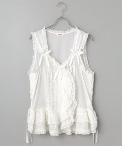XXXXXX様、専用 HOUSE フリル付きホワイトベスト XXXXXX様、専用 HOUSE フリル付きホワイトベスト - メルカリ
