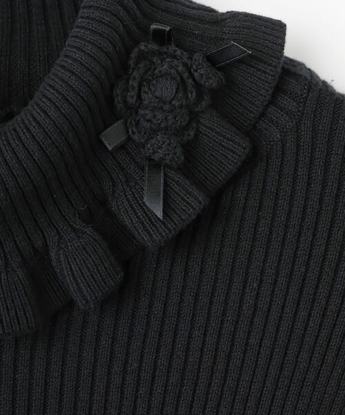 PINK HOUSE / ピンクハウス ニット・セーター | モチーフ付きタートルリブニット | 詳細1