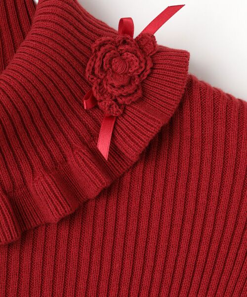 PINK HOUSE / ピンクハウス ニット・セーター | ●モチーフ付きタートルリブニット | 詳細3