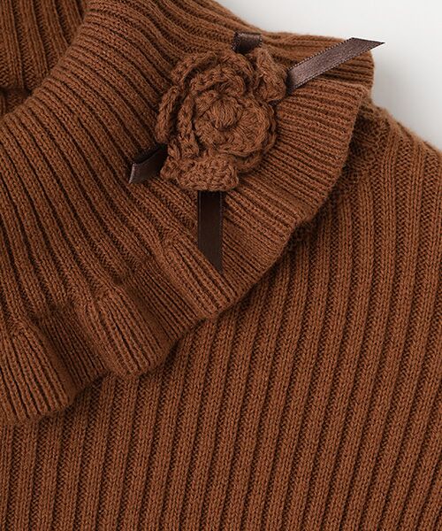 PINK HOUSE / ピンクハウス ニット・セーター | モチーフ付きタートルリブニット | 詳細7