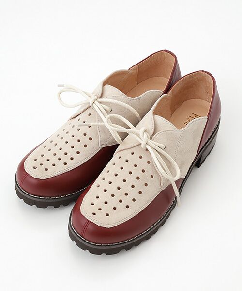 PINK HOUSE/ピンクハウス パンチングシューズ アカ M