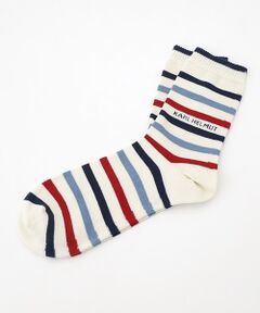 PINK HOUSE / ピンクハウス ソックス | ロゴ入りボーダーソックス