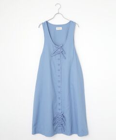 【マキシ丈】ピンクハウス　PINKHOUSE リボンデニムロングワンピース 希少✨ピンクハウス デニムワンピース ロング丈 2way リボン