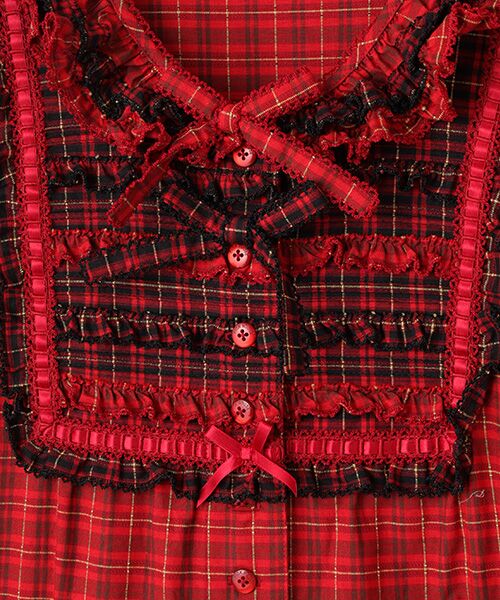 PINK HOUSE ☆チェックロングワンピース未使用品 オリジナルコードチェックワンピース （ロング・マキシ丈