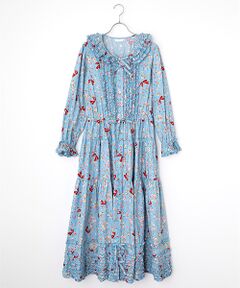 PINK HOUSE / ピンクハウス ロング・マキシ丈ワンピース | バラとリボンプリントワンピース