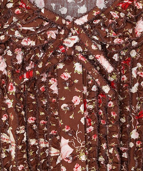 PINK HOUSE / ピンクハウス ロング・マキシ丈ワンピース | バラとリボンプリントワンピース | 詳細4