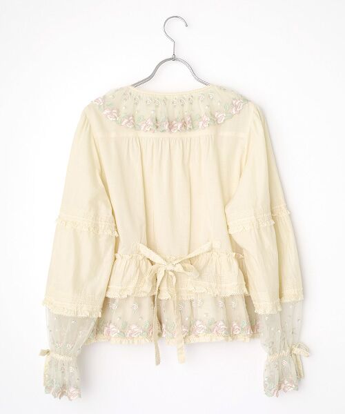 PINK HOUSE / ピンクハウス シャツ・ブラウス | ●ローズレース使いブラウス | 詳細1