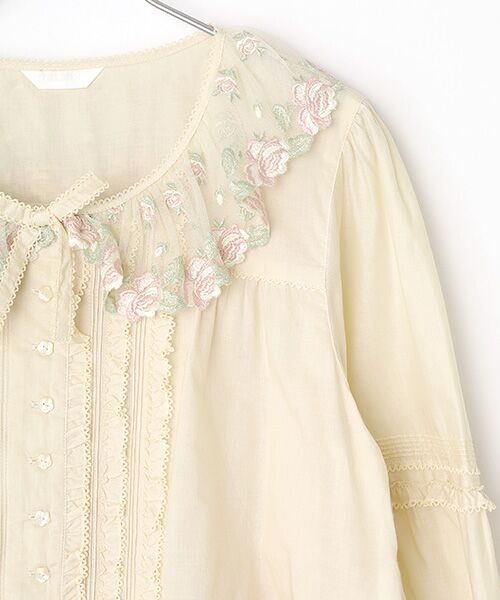 PINK HOUSE / ピンクハウス シャツ・ブラウス | ●ローズレース使いブラウス | 詳細2