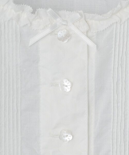 PINK HOUSE / ピンクハウス シャツ・ブラウス | ●ローンノーカラーブラウス | 詳細1