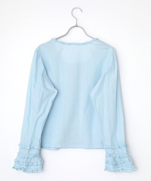 PINK HOUSE / ピンクハウス シャツ・ブラウス | ●ローンノーカラーブラウス | 詳細5