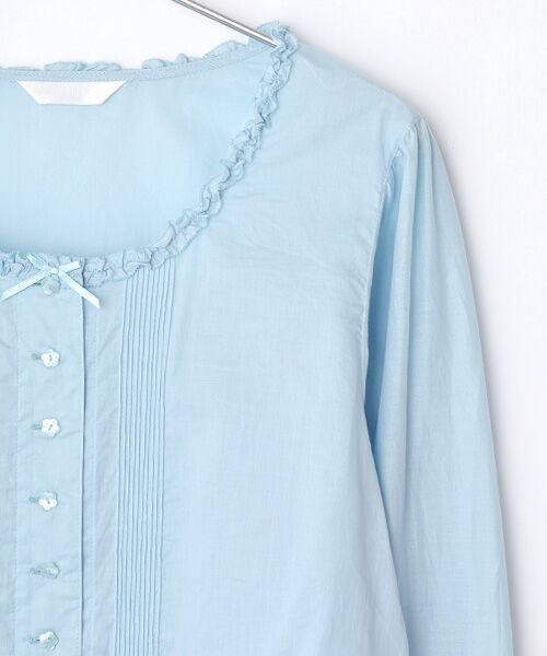 PINK HOUSE / ピンクハウス シャツ・ブラウス | ●ローンノーカラーブラウス | 詳細6