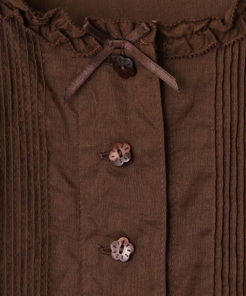 PINK HOUSE / ピンクハウス シャツ・ブラウス | ●ローンノーカラーブラウス | 詳細10