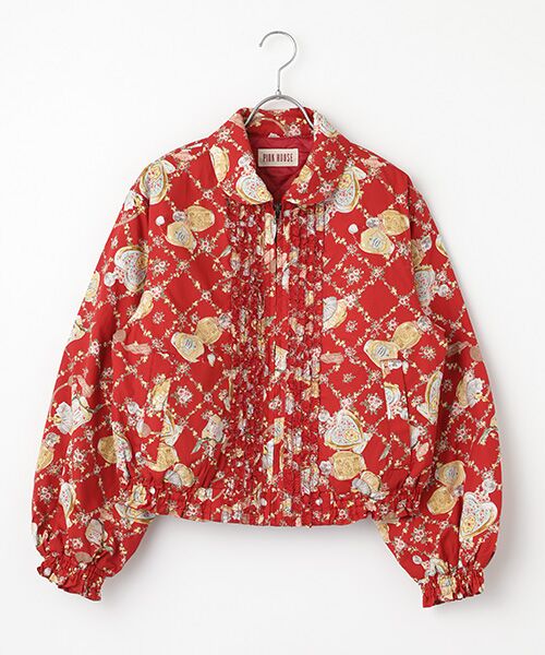 美品　y2k PINK HOUSE ピンクハウス　パッチワークブルゾン　原宿 美品 y2k PINK HOUSE ピンクハウス パッチワークブルゾン 原宿