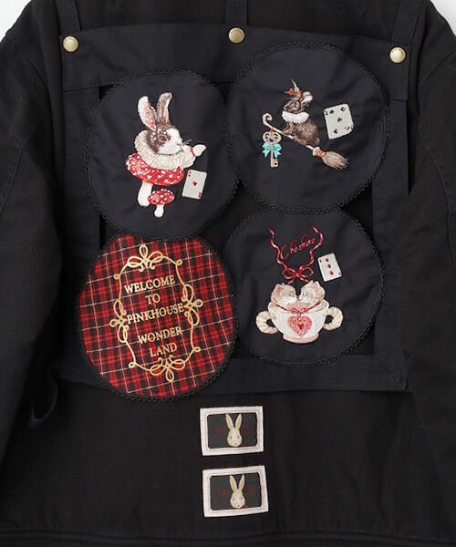 PINK HOUSE / ピンクハウス ブルゾン | ハロウィーンワンダーランドワッペン使いゼッケン付きブルゾン | 詳細1