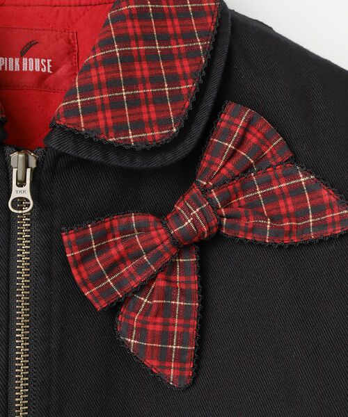 PINK HOUSE / ピンクハウス ブルゾン | ハロウィーンワンダーランドワッペン使いゼッケン付きブルゾン | 詳細4