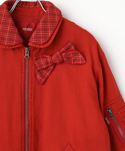 PINK HOUSE / ピンクハウス ブルゾン | ハロウィーンワンダーランドワッペン使いゼッケン付きブルゾン | 詳細6