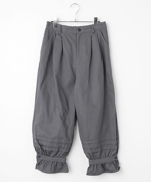 PINK HOUSE/ピンクハウス フリル使いバルーンパンツ スモークブルー L PINK HOUSE/ピンクハウス フリル使いバルーンパンツ スモークブルー L