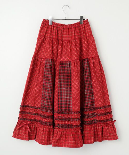 PINK HOUSE / ピンクハウス ロング・マキシ丈スカート | ●オリジナルコードチェックスカート | 詳細1