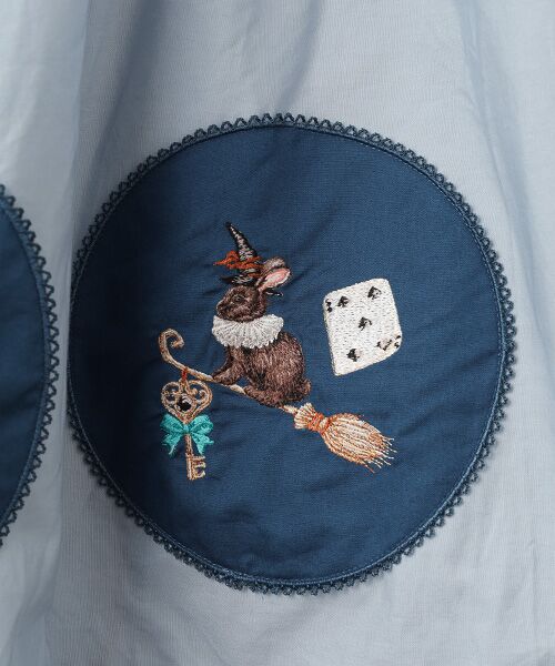 PINK HOUSE / ピンクハウス ロング・マキシ丈スカート | ハロウィーンワンダーランドワッペン使いスカート | 詳細9