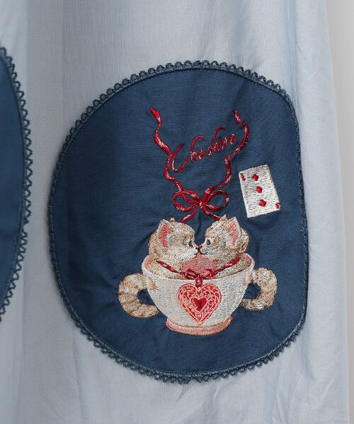 PINK HOUSE / ピンクハウス ロング・マキシ丈スカート | ハロウィーンワンダーランドワッペン使いスカート | 詳細10