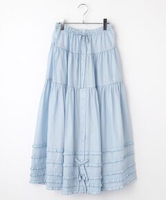 PINK HOUSE / ピンクハウス ロング・マキシ丈スカート | ローンティアードスカート