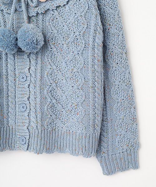 PINK HOUSE / ピンクハウス カーディガン・ボレロ | ●バラモチーフ付きヨークニットカーディガン | 詳細5