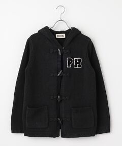 盛*き様 美品♡ピンクハウス フリル ピンタック ボタンレス トップス 黒 PINK HOUSE（ピンクハウス）の「ドットチュールフリルタブリエ