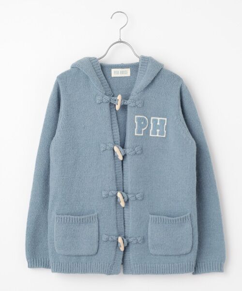 PINK HOUSE/ピンクハウス PHロゴニットパーカー ブルー F PINK HOUSE/ピンクハウス PHロゴニットパーカー ブルー F