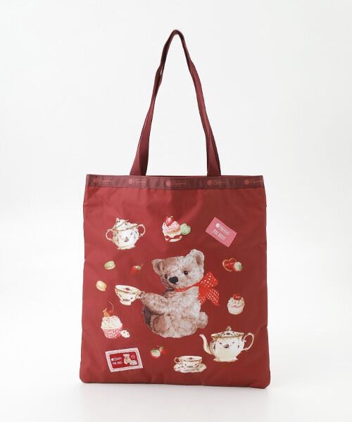 PINK HOUSE / ピンクハウス トートバッグ | PH Tea Party Bear LARGE EMERALD TOTE | 詳細1